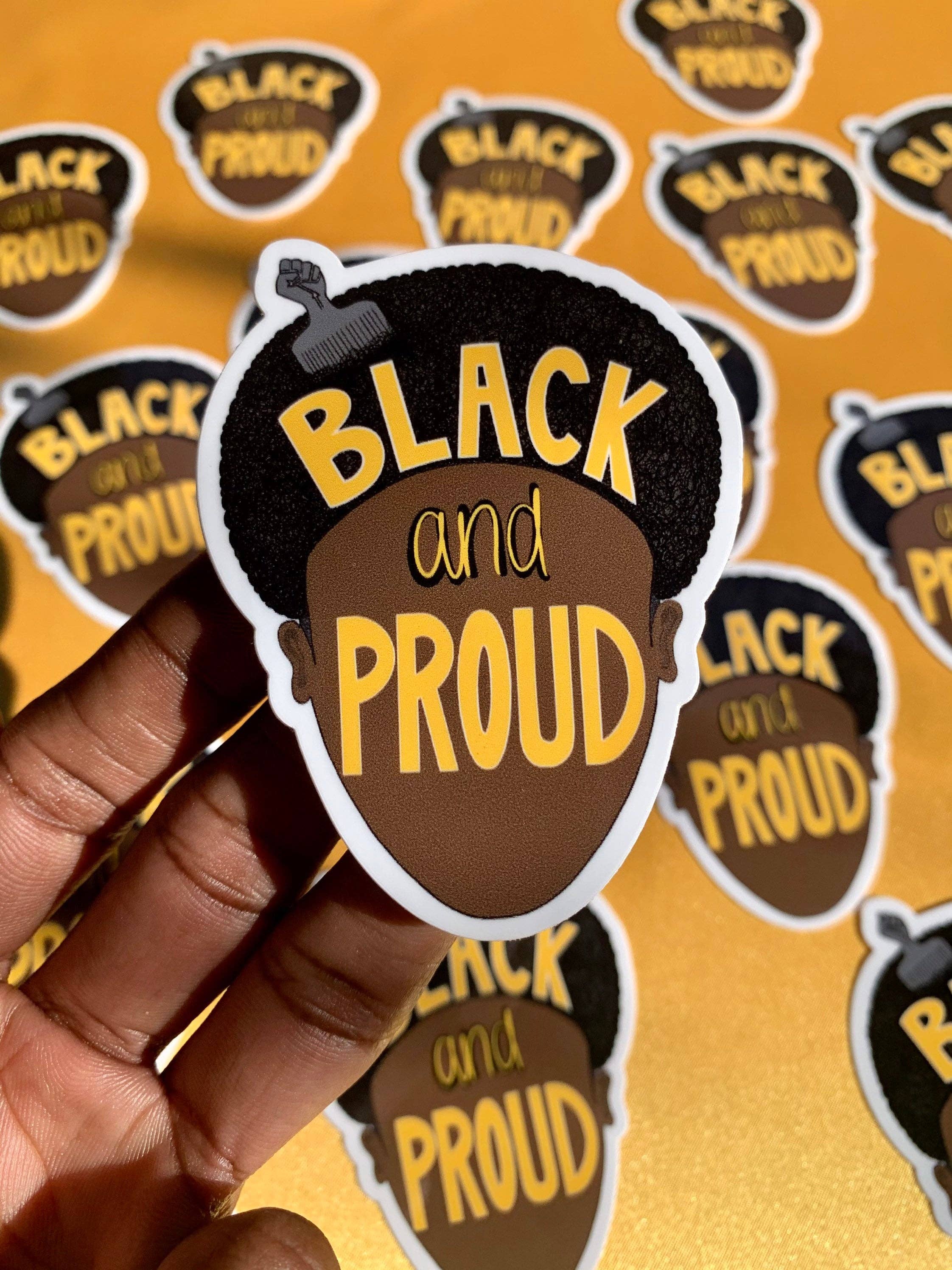 Black and Proud Sticker